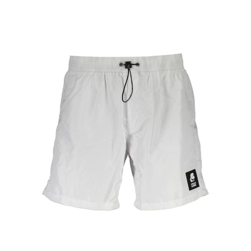 Karl Lagerfeld White Polyester Men's Swim Men's Boxer